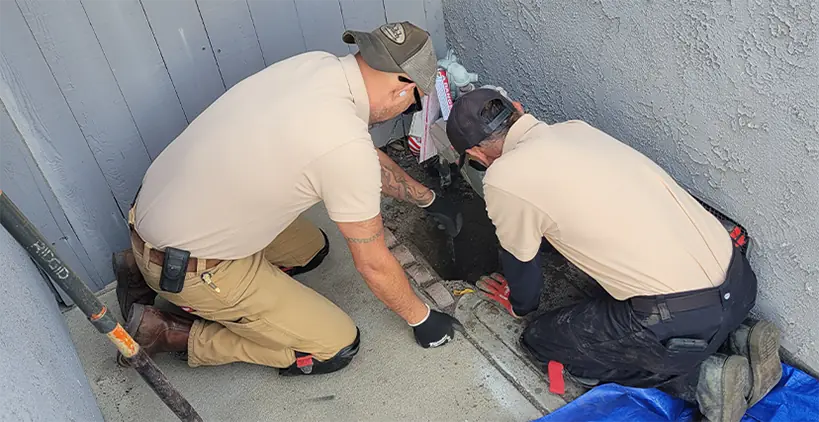 Slab Leak Line Reroute Garden Grove