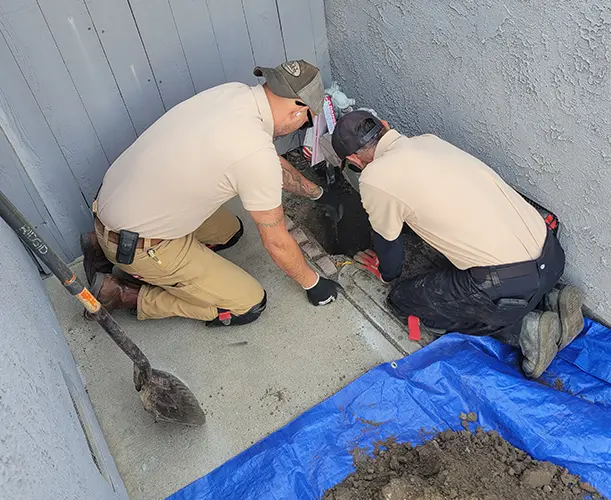 Slab Leak Line Reroute Huntington Beach